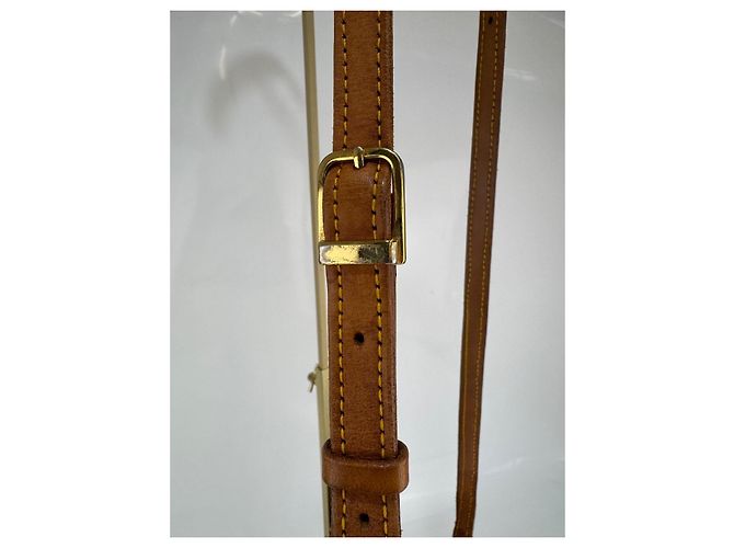 Borsa a spalla Louis Vuitton in pelle marrone 270 - vista 9