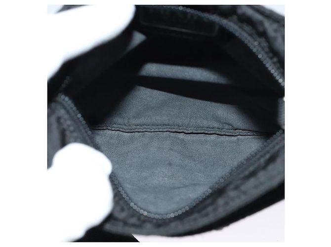 Borsa messenger con tasca frontale Prada Tessuto media Nero - vista 5