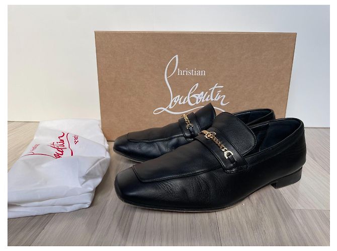 Christian Louboutin Mocassini in pelle MJ Nero - vista 2