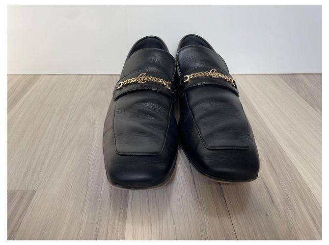 Christian Louboutin Mocassini in pelle MJ Nero - vista 3
