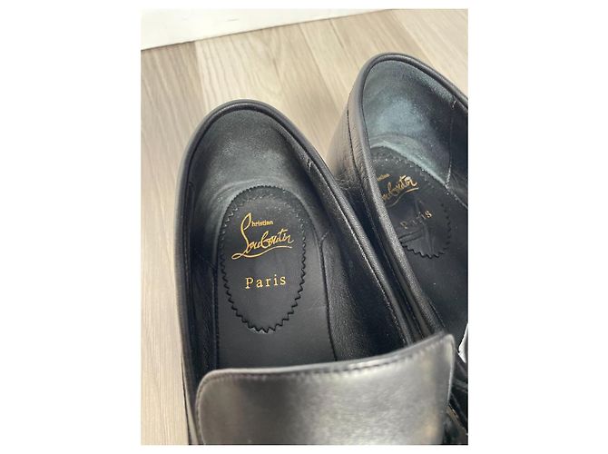 Christian Louboutin Mocassini in pelle MJ Nero - vista 5