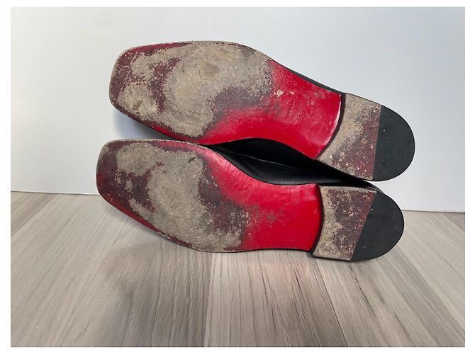 Christian Louboutin Mocassini in pelle MJ Nero - vista 8