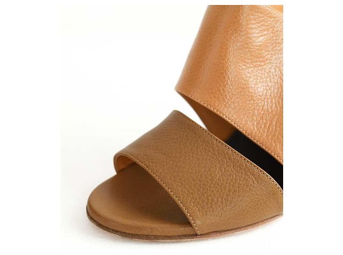 Chloé Camel Leder-Absatzschuhe Kamel - Ansicht 4