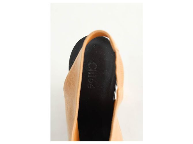 Chloé Camel Leder-Absatzschuhe Kamel - Ansicht 5