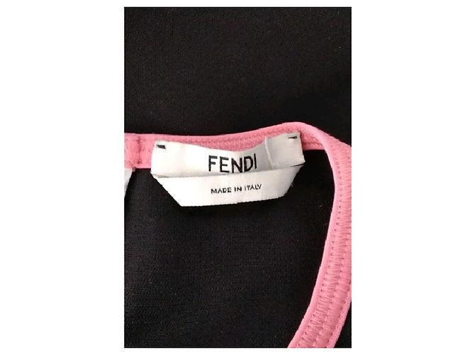 Fendi Vestido de algodón negro - vista 7