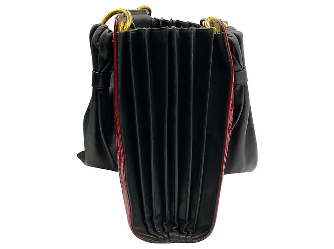 De Grisogono Vintage Rote Lackleder Präge-Tote - Ansicht 2