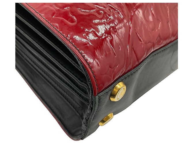 De Grisogono Vintage Rote Lackleder Präge-Tote - Ansicht 6