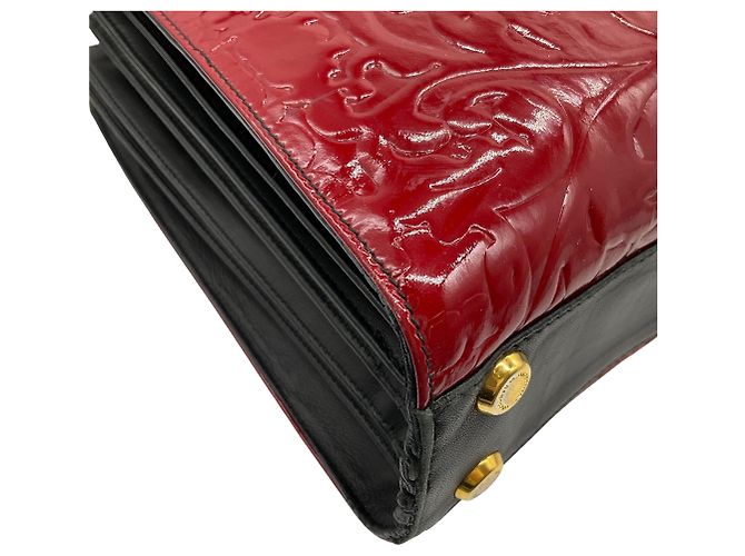 De Grisogono Vintage Rote Lackleder Präge-Tote - Ansicht 8