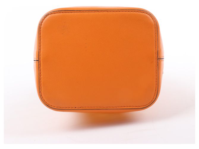FENDI Mon Tresor Mini Bolsa de Ombro 2 em PVC e Couro Laranja 8BS010 - Ansicht 9