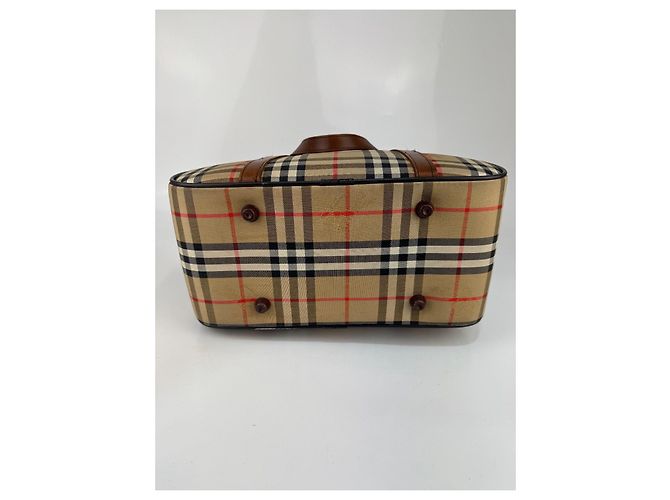 Borsa Burberrys in tela / pelle marrone 271 - vista 10