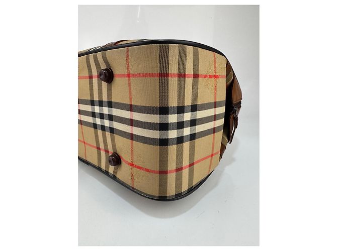 Borsa Burberrys in tela / pelle marrone 271 - vista 11