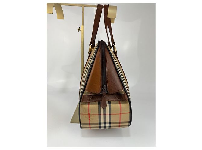 Borsa Burberrys in tela / pelle marrone 271 - vista 4