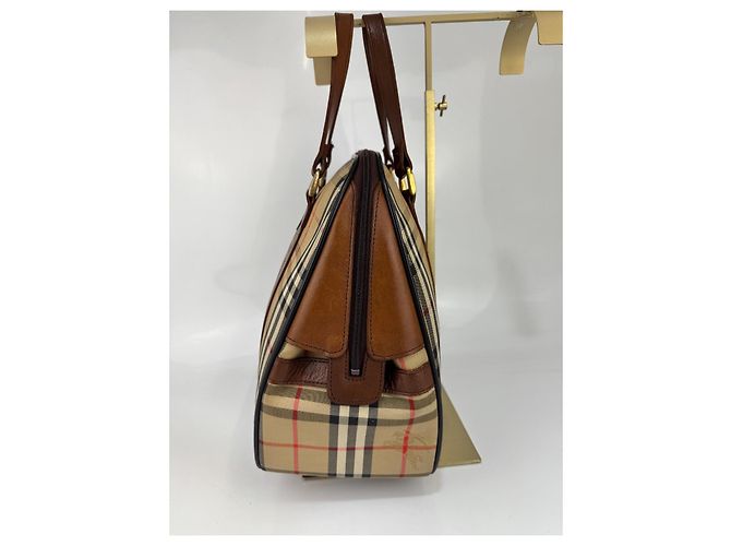 Borsa Burberrys in tela / pelle marrone 271 - vista 6