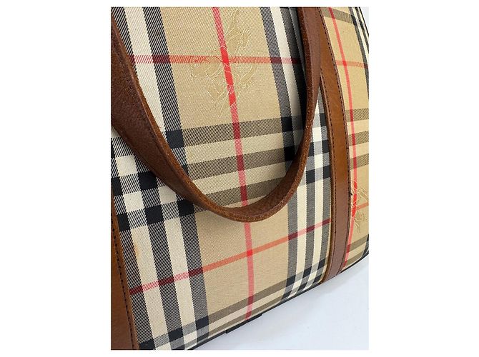 Borsa Burberrys in tela / pelle marrone 271 - vista 8