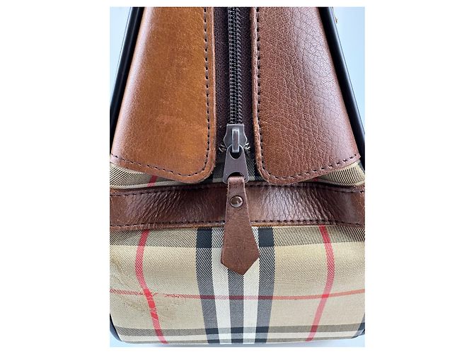 Borsa Burberrys in tela / pelle marrone 271 - vista 9