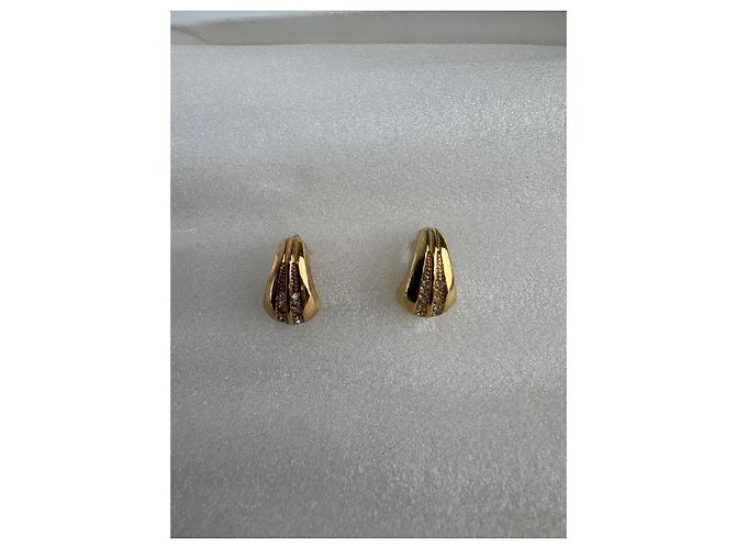 Orecchini a clip design Christian Dior D'oro - vista 14