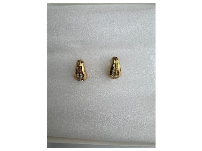 Orecchini a clip design Christian Dior D'oro - vista 15