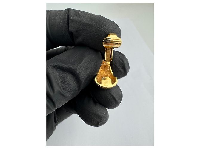 Orecchini a clip design Christian Dior D'oro - vista 6