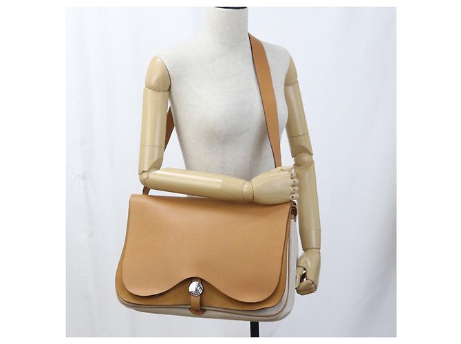 Borsa a Spalla Colorado GM di Hermès Beige - vista 10
