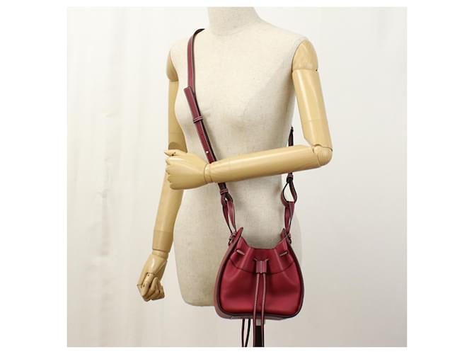 Borsa a Spalla Hammock Mini Loewe Rosso - vista 8