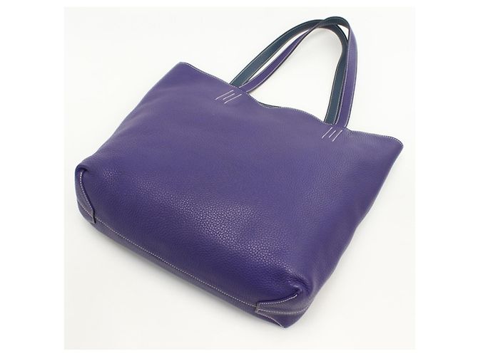 Hermès Double Sens 36 Tote Bag Blau - Ansicht 2