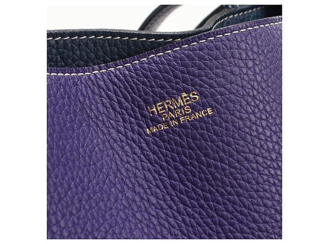 Hermès Double Sens 36 Tote Bag Blau - Ansicht 4