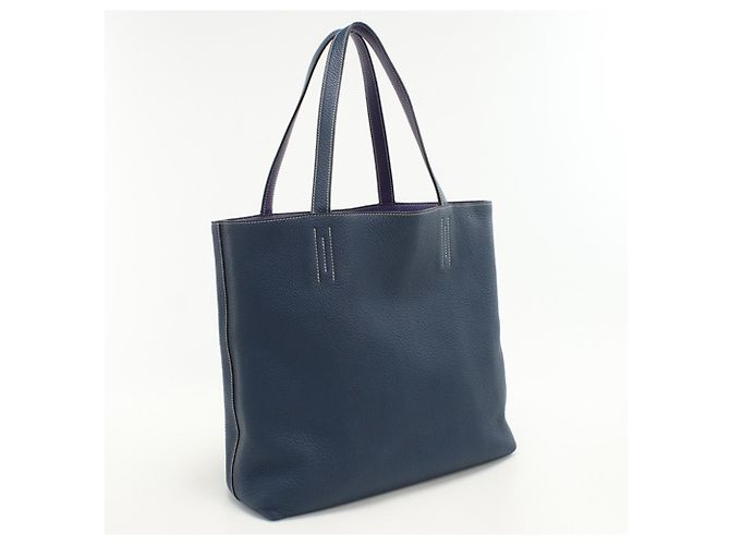 Hermès Double Sens 36 Tote Bag Blau - Ansicht 8