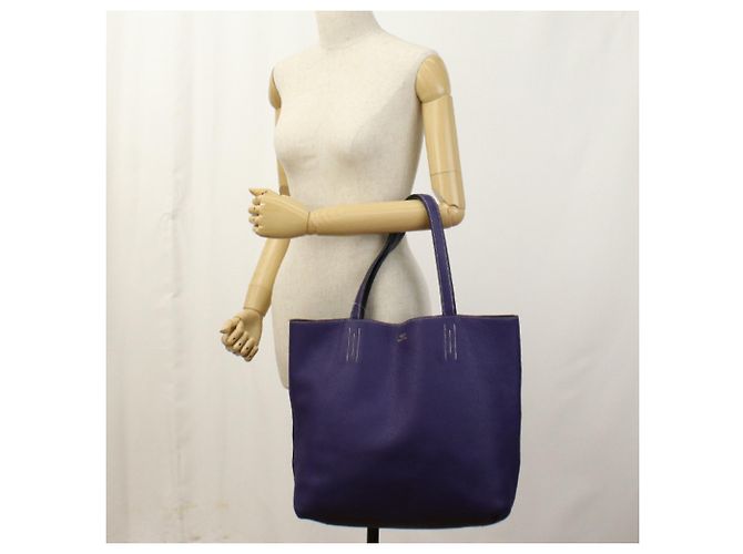 Hermès Double Sens 36 Tote Bag Blau - Ansicht 9
