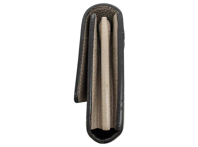 Cartera Larga Capucines Louis Vuitton Beige Gris - vista 4
