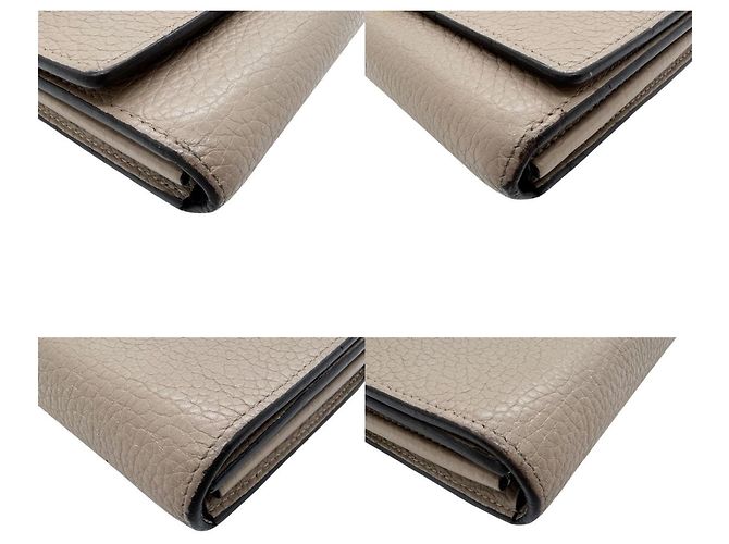 Cartera Larga Capucines Louis Vuitton Beige Gris - vista 6