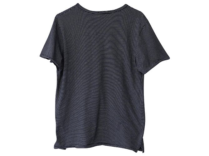 Apc T-shirt a maniche corte a righe A.P.C. in cotone blu navy - vista 2