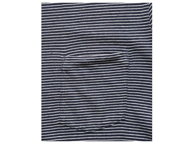 Apc T-shirt a maniche corte a righe A.P.C. in cotone blu navy - vista 5