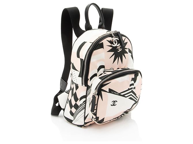 Gabrielle Chanel Canvas La Pausa Bay Rucksack Schwarz - Ansicht 2