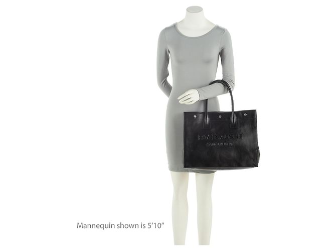 Borsa Piccola Rive Gauche in Pelle di Vitello Saint Laurent Nero - vista 5