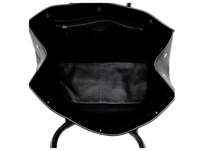 Borsa Piccola Rive Gauche in Pelle di Vitello Saint Laurent Nero - vista 7