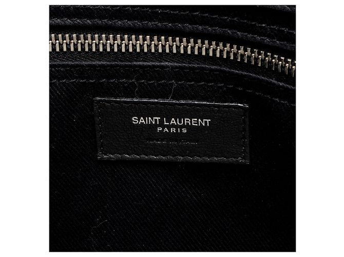 Borsa Piccola Rive Gauche in Pelle di Vitello Saint Laurent Nero - vista 8