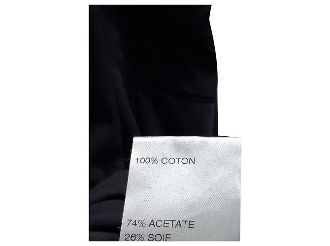 Abito Mini a Collo Quadrato Chloé in Cotone Blu Navy - vista 5