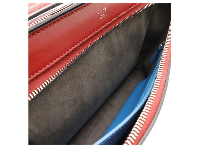 Fendi Dotcom Leder 2WAY Handtasche Rot - Ansicht 6