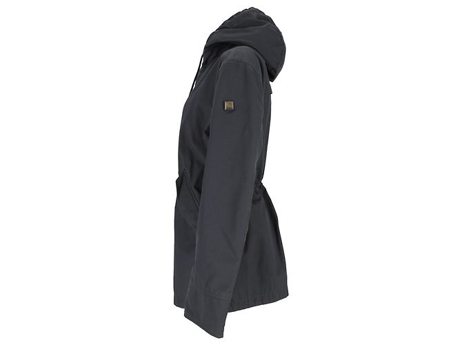 Parka con capucha Boss de Hugo Boss en algodón negro - Ansicht 2