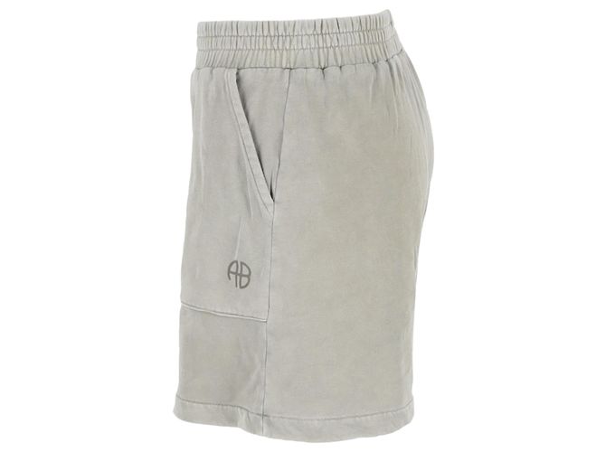 Graue Baumwollshorts mit elastischem Bund von Anine Bing - Ansicht 2