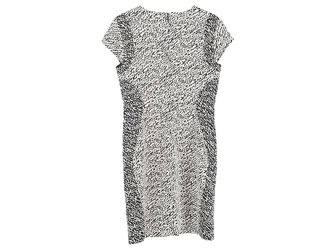 Vestido mini sheath Snake Wave en algodón blanco de Diane von Furstenberg - vista 2