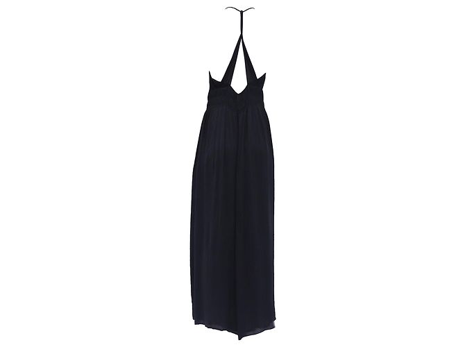 Ba&Sh Cha Cutout Maxikleid aus schwarzem Cupro - Ansicht 4