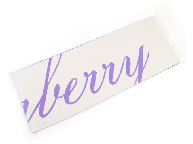 Burberry Wool Scarf Purple - view 4