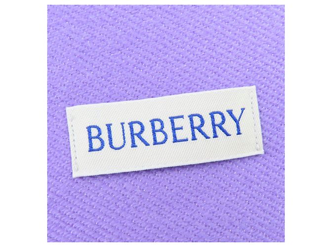 Burberry Wool Scarf Purple - view 6