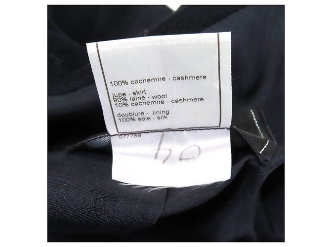Chaqueta de cachemira COCO Mark de Chanel Azul Azul marino - vista 9