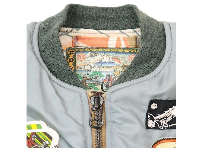Chaqueta de vuelo MA-1 Issey Miyake Verde - vista 12