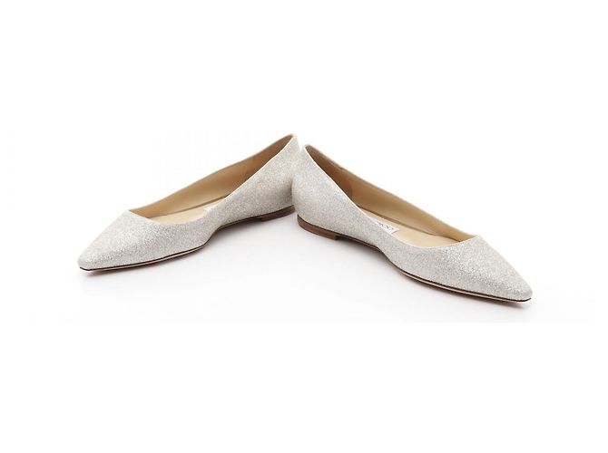 Scarpe flat glitter ROMY di Jimmy Choo - vista 3