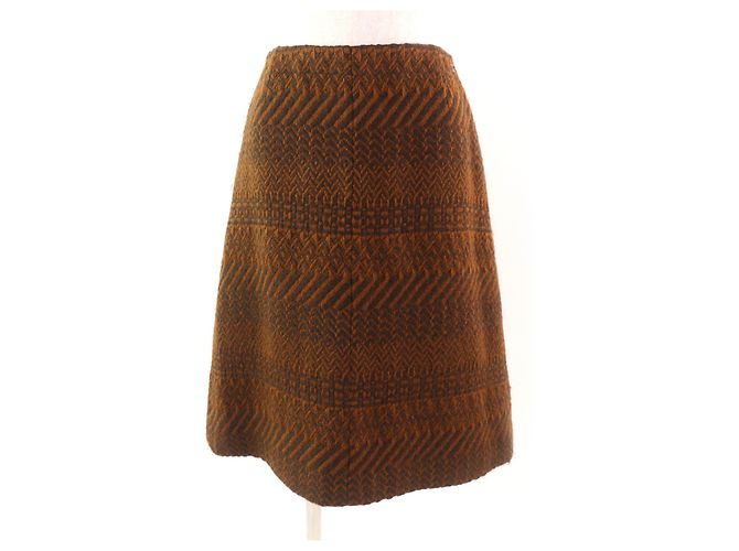 Chanel COCO Mark Tweed Two-piece Set Brown - view 6