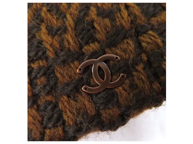 Chanel COCO Mark Tweed Two-piece Set Brown - view 8