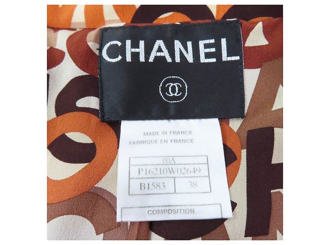 Chanel COCO Mark Tweed Two-piece Set Brown - view 9